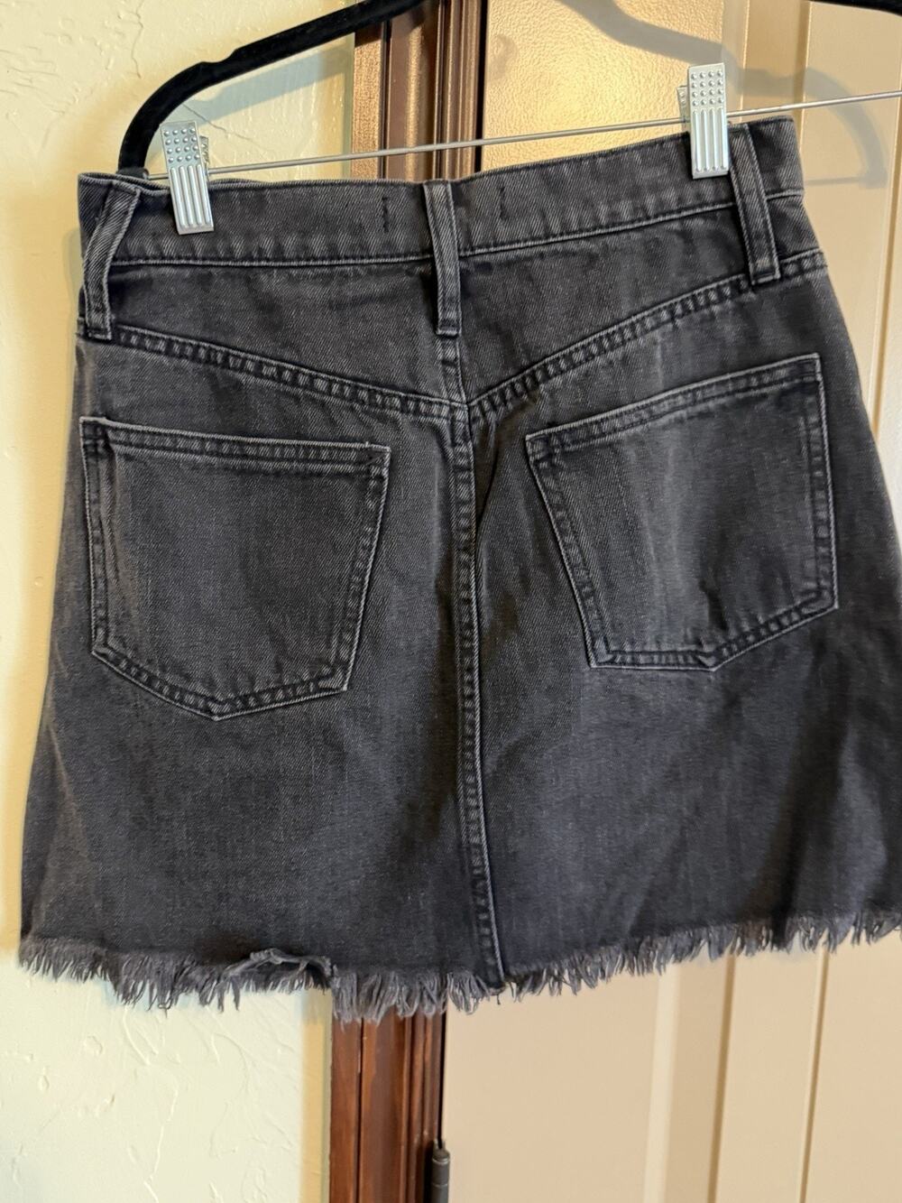 Madewell Women's Mini Skirt Black Jean Size 24